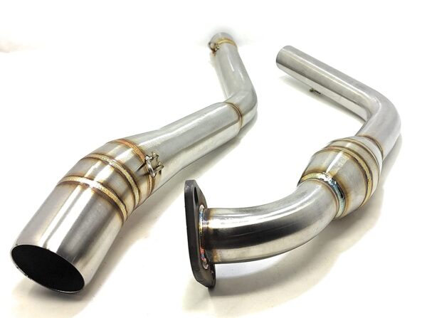 Bend Pipe Exhaust Link Pipe with Inbuilt Catalytic Converter for Yamaha R15 V3 & MT-15 BS4