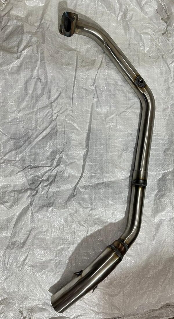 Stainless Steel Link Pipe for Yamaha R15 V3, R15 V4, R15M, and MT15 BS6 – Full Exhaust System Upgrade - Image 3