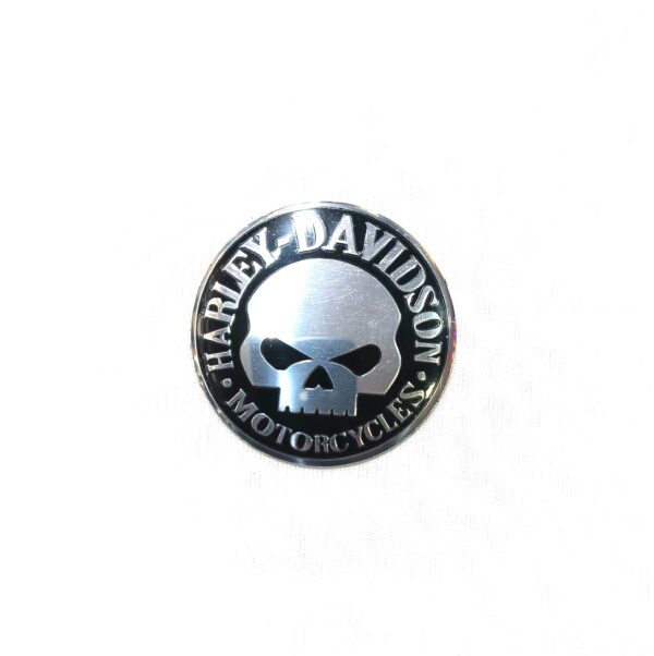 Harley Davidson Skull Aluminum Logo