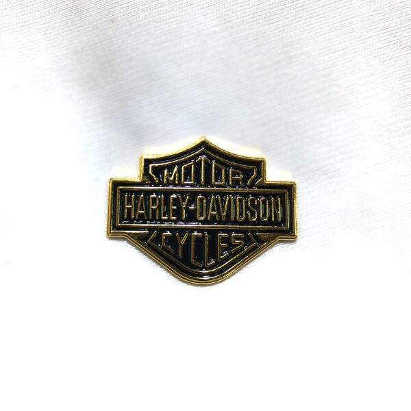 Motor Harley Davidson logo golden and black