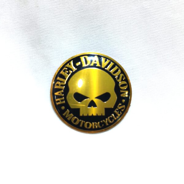 Harley Davidson Logo Skull Golden Black