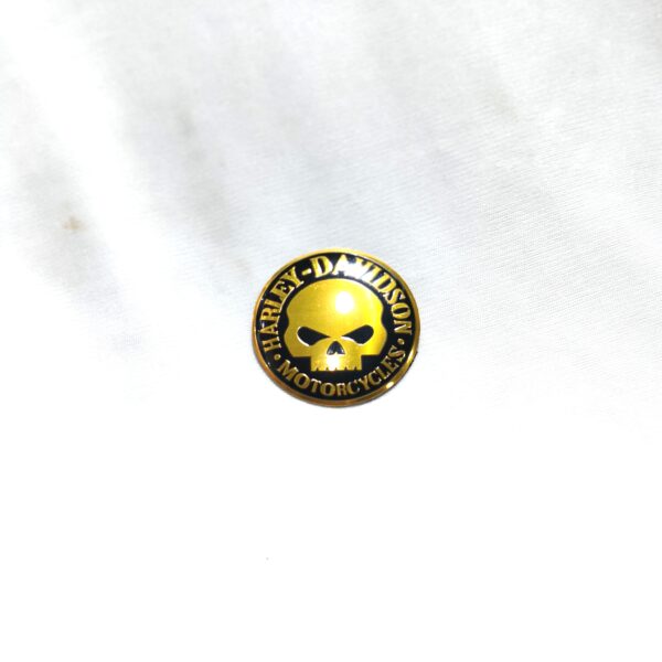 Harley Davidson Logo Skull Golden Black - Image 2