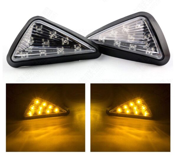 Comoros Universal Triangle Flush Mount LED Turn Signals Blinker