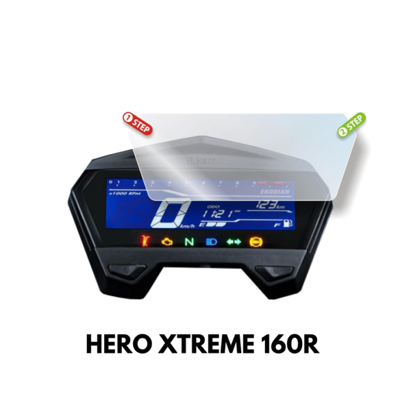 Hero Xtreme 160R  Meter Cover Tempered Glass