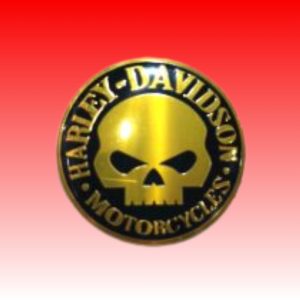 Harley Davidson Logo Skull Golden Black