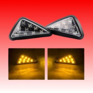 Comoros Universal Triangle Flush Mount LED Turn Signals Blinker