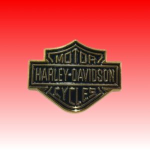 Motor Harley Davidson logo golden and black