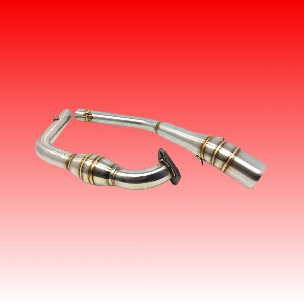 Bend Pipe Exhaust Link Pipe with Inbuilt Catalytic Converter for Yamaha R15 V3 & MT-15 BS4 - Image 2