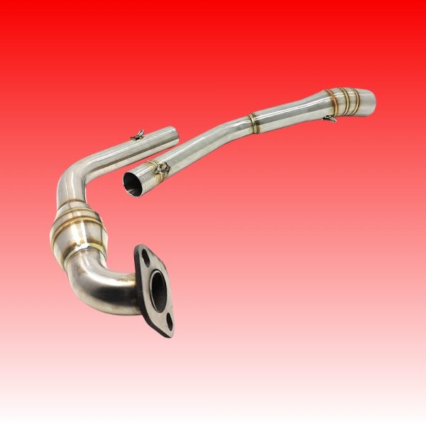 Bend Pipe Exhaust Link Pipe with Inbuilt Catalytic Converter for Yamaha R15 V3 & MT-15 BS4 - Image 3