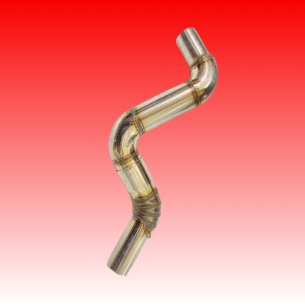 Stainless Steel Slip-On Bend Link Pipe for KTM Duke (2012-2016 BS4 Models) - Image 2