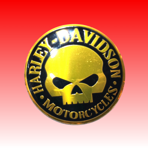 Harley Davidson golden skull Sticker