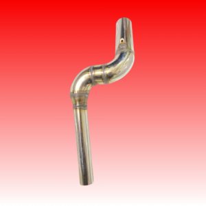 AUTO MT Stainless Steel Exhaust Middle Muffler Link Pipe – Slip-On Bend Pipe for Yamaha FZ150/250, Bajaj Dominar 250/400, Pulsar 200NS & RS200