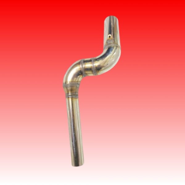AUTO MT Stainless Steel Exhaust Middle Muffler Link Pipe – Slip-On Bend Pipe for Yamaha FZ150/250, Bajaj Dominar 250/400, Pulsar 200NS & RS200